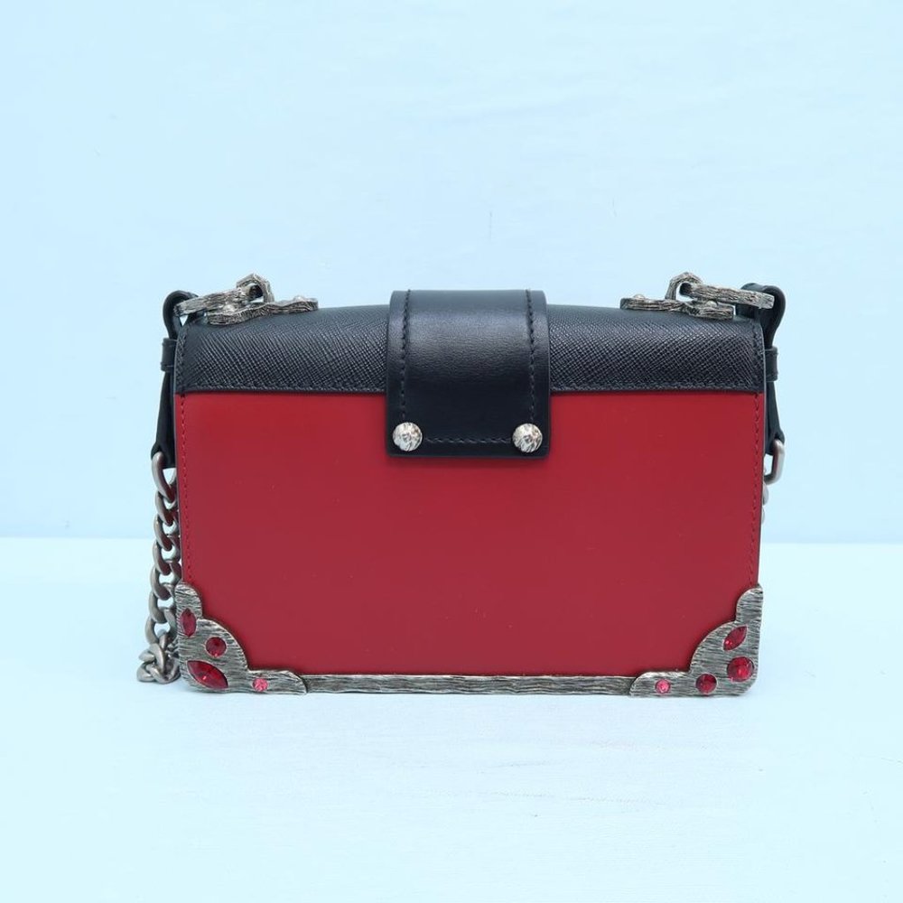 SOLD Prada Cahier Embellished Red Shoulder Bag - Picture 8 of 8